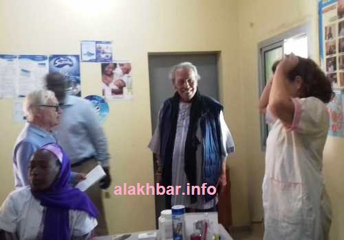 جانب من تفقد الأطباء الكناريين في المركز الصحي في نواذيبة 
