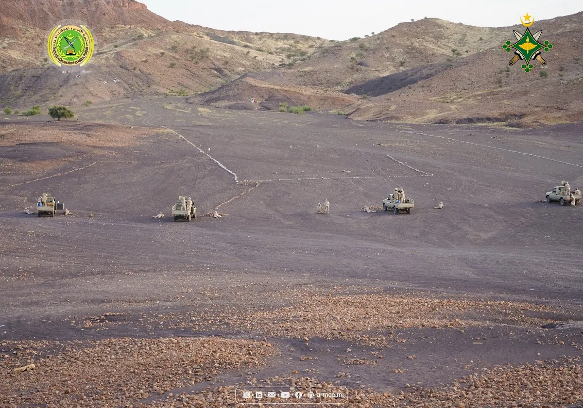 الجيش الموريتاني ينظم مناورات عسكرية شرقي البلاد