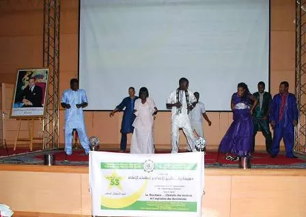 أحد العروض في احتفال الطلبة بالاستقلال