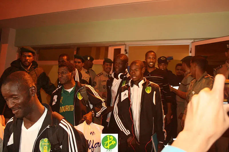 استقبال للمنتخب الموريتاني بمطار نواكشوط