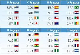 المشاركون في كأس العالم بالبرازيل