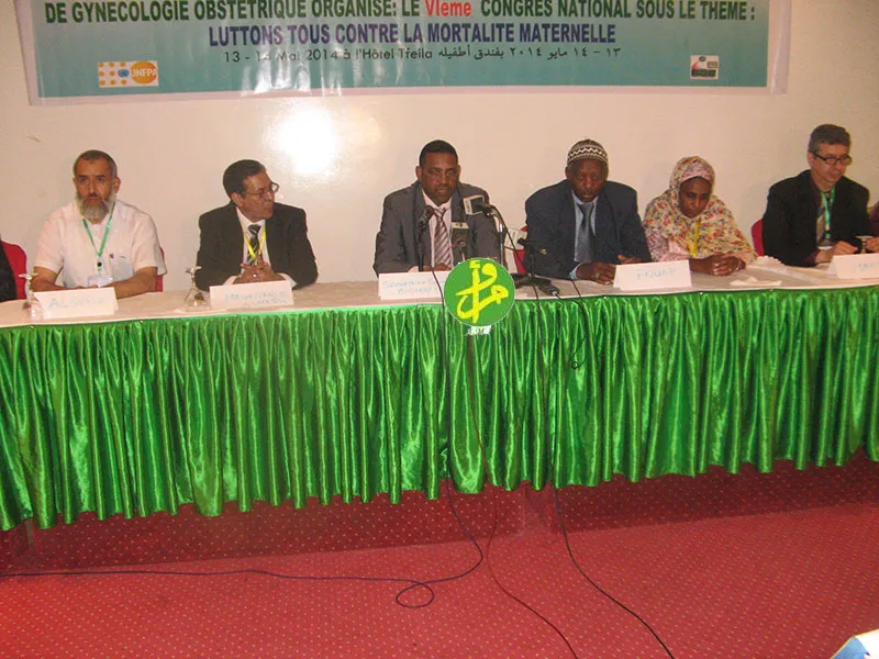 منصة الورشة التي نظمت في أحد فنادق العاصمة نواكشوط (الوكالة الرسمية ?