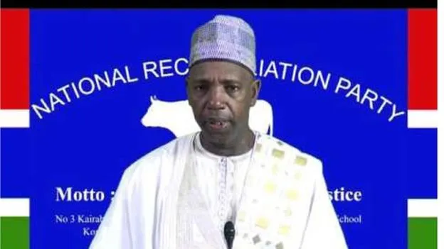 هامات باه زعيم حزب المصالحة الوطنية في غامبيا.