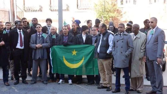 الجالية الموريتانية في واشنطن خلال وقفة احتجاجية سابقة لها