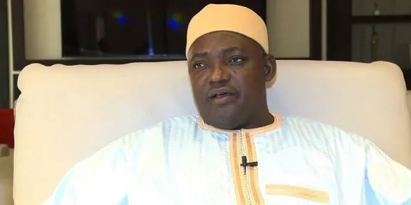 الرئيس الغامبي آدما بارو.