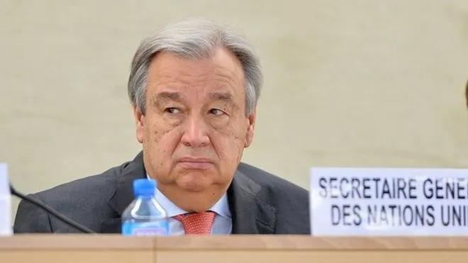 آنتونيو غوتيريس الأمين العام للأمم المتحدة.