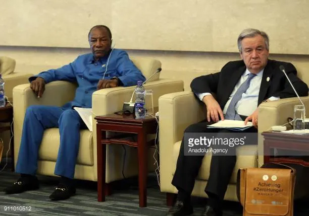 الأمين العام للأمم المتحدة أنتونيو غوتيريش ورئيس الاتحاد الإفريقي م