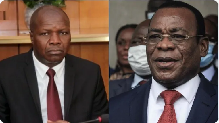 من اليمين المترشح الرئاسي باسكال أفي نغيسان - والقيادي المعارض آلبير