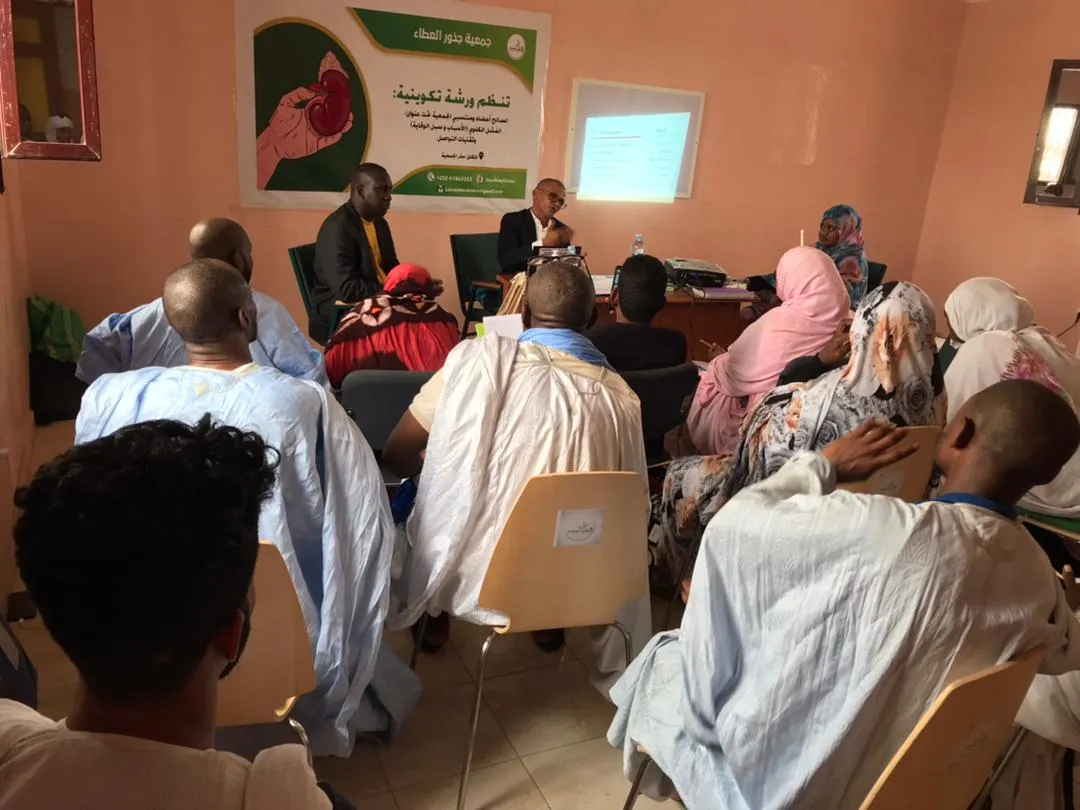 جانب من الورشة التي نظمتها الجمعية