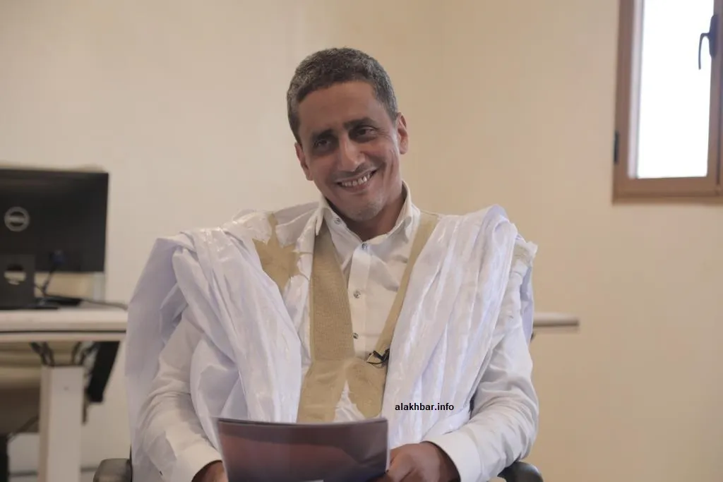 رئيس مرصد المواطنة والحريات الدكتور عبد الله ولد المنير خلال حديثه ل