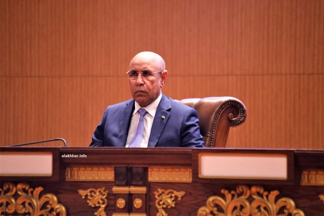 الرئيس محمد ولد الغزواني خلال فعاليات "يوم التعليم" بقصر المؤتمرات ا?