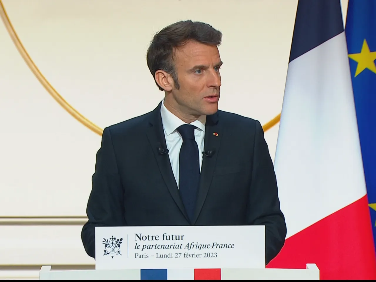 الرئيس الفرنسي إيمانويل ماكرون 