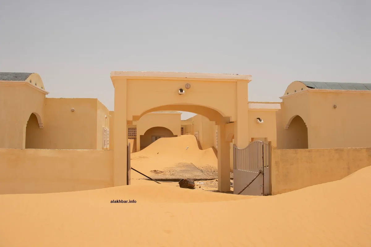 مدخل المركز الصحي الذي أقيم في المكان المخصص للتجمع (أرشيف - الأخبار)