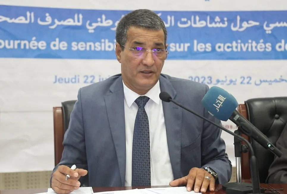 أحمد زيدان محمد محمود المدير العام للمكتب الوطني للصرف الصحي خلال يو