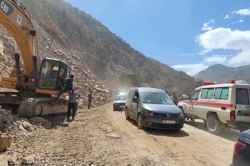 chute-de-pierres-Ijoukak-tremblement-de-terre-alhaouz