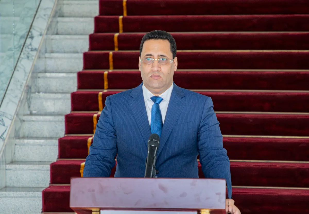 الوزير الأول المكلف بتشكيل حكومة جديدة المختار ولد اجاي خلال تصريحه