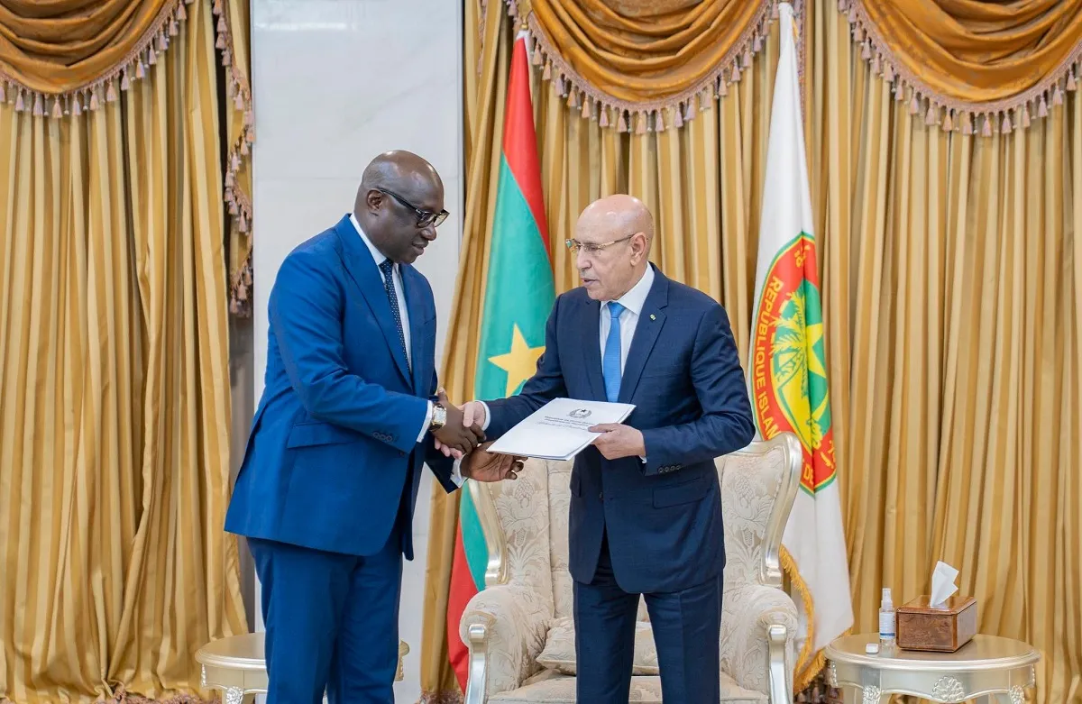 الرئيس محمد ولد الغزواني والوزير الأول في غينيا بيساو  برايما كمرا 