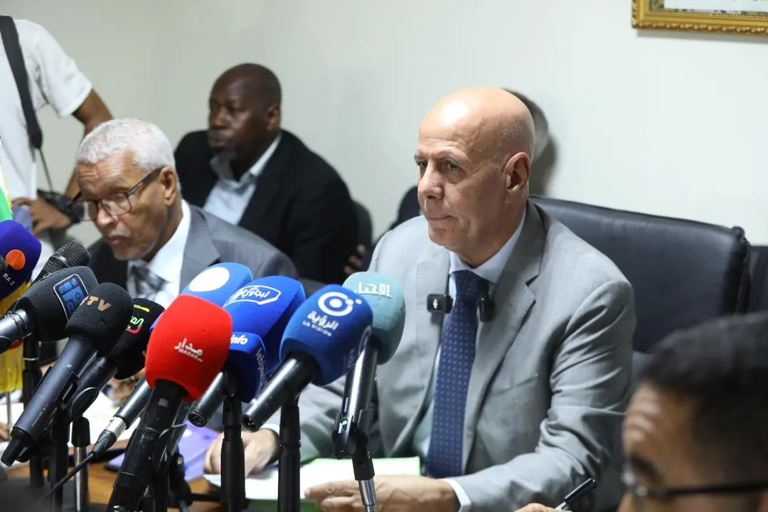 رئيس محكمة الحسابات حميده أحمد طالب خلال مؤتمر صحفي سابق (الأخبار)