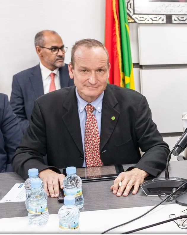 رئيس بعثة صندوق النقد الدولي إلى موريتانيا فيليكس فيشر خلال مؤتمر صح