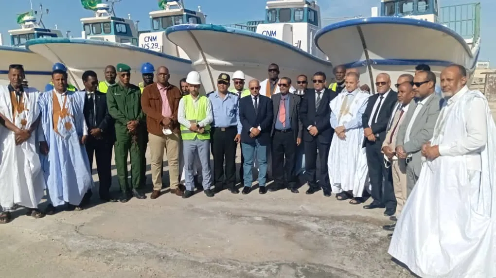 جانب من حفل تسليم 15 سفينة متأخرة منذ 2019 كالتزامات على الشركة بحضور ال