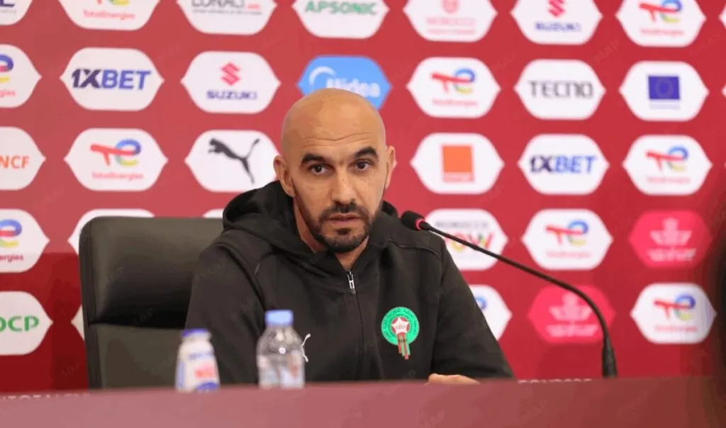 مدرب المنتخب المغربي وليد الركراكي 